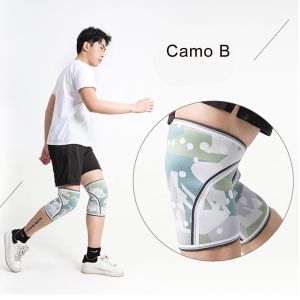 1Pc Fitness Knee Pads Support Brace Support Protector Neoprene Fabric Volleyball Weightlifting Bodybuilding Elastic Tape Kneepad