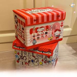 Large Size Creative Birthday Gift Box Hellokitty Ceremony Feeling Unique Box Present for Girlfriend Fabric Material Cartoon Style
