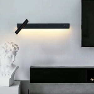 โคมไฟติดผนังข้างเตียงนอนสไตล์ฝรั่งเศสหมุนได้ 350 องศา