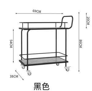 European Style Hotel Beverage Cart Restaurant Kitchen Aid Hand-Pulled Mobile Bar for Restaurant KTV And Home Use