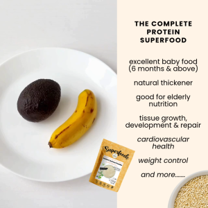 Bundle Deal: Natures Superfoods Organic Instant Quinoa Powder 250g x2 - For Baby (6+ months) or Elderly l Whole Grain l No Added Sugar or Additive (HALAL)