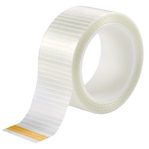 Fiberglass Filament Strapping Tape Heavy Duty Transparent Reinforced Packing Tape 2 in 6 Mils 30 Yards Nylon Fiber Glass Tape