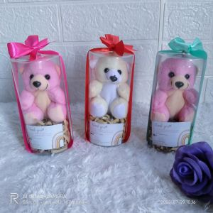 Costume Tulisan souvenir hampers boneka mini jar LED/hadiah wisuda/hadiah ulang tahun/souvenir cantik dan elegan
