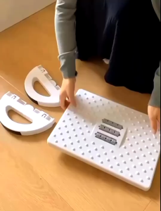 Peenoonshop Adjustable Foot Rest Under Desk Ergonomic Foot Tray for Office and Bedroom Comfort Easy-to-Use Non-Slip Design