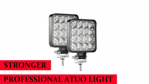 48W 16 LED Work Light Spotlight 6000K Driving Lamp Car Truck Offroad Fog Light 12V 24V Auto Accessories Barra