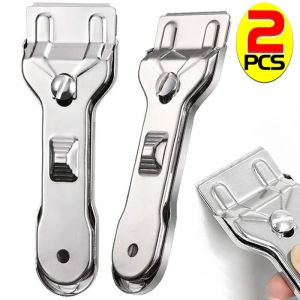 อุปกรณ์ขูดสแตนเลสพ่นสีมีดโกนพร้อมอุปกรณ์ทำความสะอาดเหนี่ยวนำเซรามิก5ใบพัดแบบพับเก็บได้