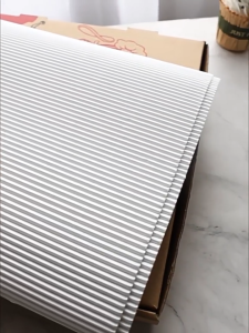 Tatakan Pizza Kertas Sekat Makanan 100 Lembar Desain Flute Kuat Serap Lembab 7 inch Cocok Untuk Usaha Kuliner Catering