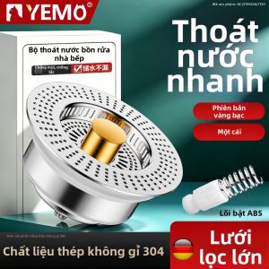 YEMO | Công Cụ Ngăn Ngừa Tắc Cống Bếp 304 Thép Không Gỉ