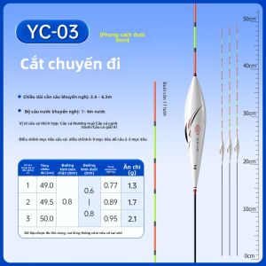 CHUANZE | Phao Câu Cá Độ Nhạy Cao Đuôi Thô