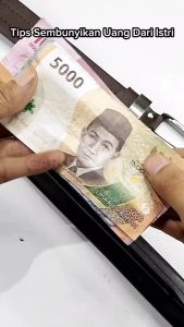 Sabuk Kulit Resleting Ikat Pinggang Resleting Pria Gesper Cowok Dewasa Resleting Kulit Garut