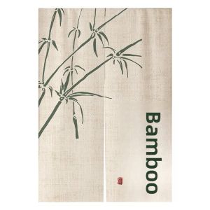 Chinese Style Room Dividing Door Curtain Blocking Curtain Zen Lotus Bedroom Kitchen Bathroom Hanging Cloth Half Curtain