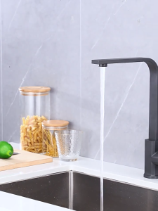 HERON ก๊อกเดี่ยวอ่างล้างจาน ก๊อกน้ำห้องครัวร้อนและเย็น ก๊อกน้ำหมุนได้ 360 องศา