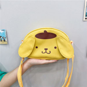 Kawaii Sanrio Women Shoulder Bag Cinnamoroll Kuromi My Melody Girls Crossbody Cosmetic Travel Storage Chest Students Sling Bags
