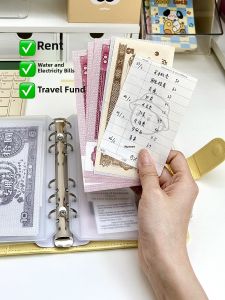 Cash Saving Organizer Wallet Type Storage Bag Category Divided Pouch Money Storage Notebook Business Supplies Stationery