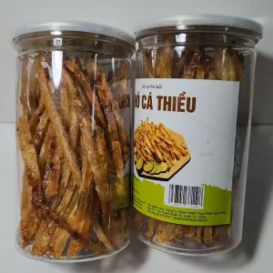 250gr KHÔ CÁ THIỀU cắt sợi QUE tầm gia vị ăn liền hủ pet loại ngon Đồ ăn vặt TD Food
