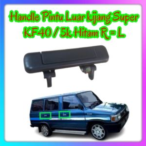 HANDLE PINTU LUAR TOYOTA KIJANG SUPER KF40 / 5K HITAM