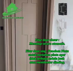 1 SET Engsel Pintu Otomatis Hidrolik / Engsel Hydraulic Hinge / Engsel Penutup Pintu Otomatis