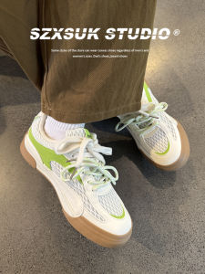 Mens Sporty Casual Deoxynucleotide Shoes Breathable Mesh Panel Design Summer Comfortable All-Match Rubber Outsole round Toe