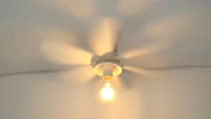 Ceiling Fan Lights With Remote Ceiling Fans For Living Room 40W Modern Design DIY Light Bulb Soket Fan Flush Mount Ceiling Fans with 6 Blades E27 3 Speed Wind for Bedroom Living Room