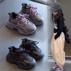 Girls Shoes 2024 Spring & Fall New Arrival Kids Sneaker Season Mesh Breathable Clunky Sneakers Childrens Male Ermian Shoes