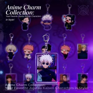 Bandai | Jujutsu Kaisen acrylic keychain Yuji Itadori Megumi Fushiguro anime bag clip pendant accessory