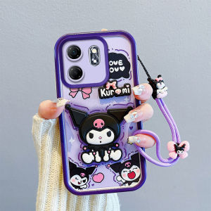 Phone Case Infinix Smart 9 Infinix Hot 50i Note 40 5G Cute Three-dimensional Cartoon Dolls Short Lanyard Casing Lens Protection Silicone Soft Cover 2024