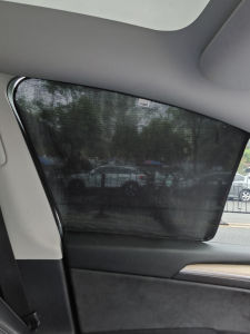 รั้งบังแดดรถยนต์แบบไม่มีขอบ ผ้าคลุมหน้ารถแบบยกขึ้น-ลง ป้องกันแสงแดด ความร้อน รักษาความเป็นส่วนตัว สำหรับหน้ารถหลัง