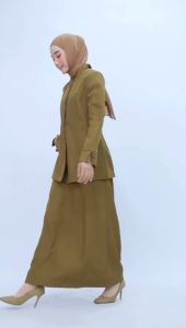 baju pemda wanita kheki tua rok A/ seragam pns terbaru/ seragam pdh kheki tua/ seragam guru/ seragam asn wanita coklat tua rok A