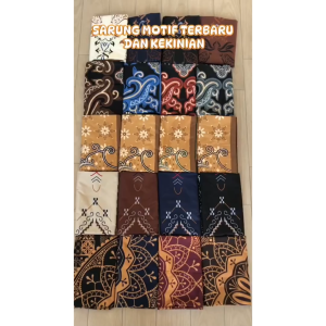 Paket Promo Sarung Batik Isi 10 Pcs Free Pouch / Sarung Batik Pria Wanita / Paket Usaha Sarung Batik Mewah Termurah