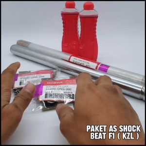 Paket As Shock Depan Beat FI As Sok Depan Beat | As Shock Depan Honda Beat FI | As Shock Depan Scoopy FI | As Shock Depan Scoopy ESP | As Shock Vario 110 FI | As Sok Depan Beat FI As Sok Depan KZL 51410-KZL-A01 + Oli Sok KZL + Seal Shock KZ