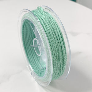 New 25 Colors 2mm Pure Color Dragon Scale Rope Cotton Rope Pendant Lanyard Woven Rope Bracelet Hand Rope Weaving Line Cotton Thread