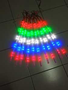 LED METEOR 50CM COMBINASI NYALA LED NAIK TURUN 10 BATANG