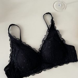 miiow | French Style Lace Underwear Thin Strap Womens Summer New Small Chest Illusion Inner Wear MiiOW Cat Person Brand