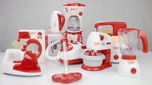 HIGHTUNE Kitchen Playset Pretend Toys Home Appliances Pretend Play Toys Set Cooker Education Toy for Boys Girls