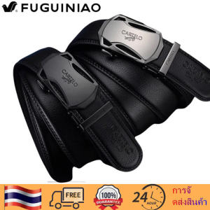 CARTELO เข็มขัดธุรกิจหัวเข็มขัดโลหะผู้ชาย เข็มขัดหนัง PU คุณภาพสูง แบรนด์หรูหราที่แท้จริง แฟชั่น