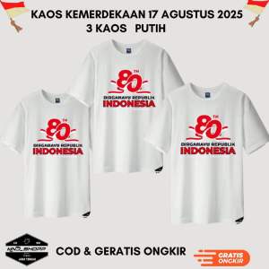 TERBARU!!! KAOS HUT RI KEMERDEKAAN 17 AGUSTUS 2025 | kaos indonesia 17 agustusan dewasa