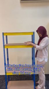 TTF Rack™️ STANDARD RACK Height 153-171cm Boltless Rack Metal Rack Storage Rack Rak Besi 2in1 Rack Rak Dapur Rak Coway