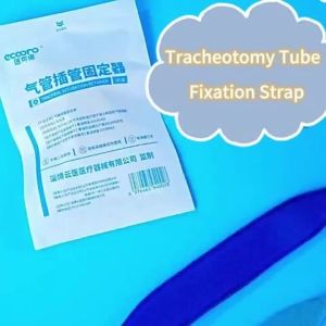 Adjustable Tracheostomy Tube Fixation Device Neck Support Strap Helps Reduce Neck Irritation