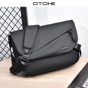 MENSPE Men Fashion Shoulder Bags Cross Body Bags Messenger Bag Waterproof Oxford Cross Body Bag Large Capacity Sling Bags Simple Casual Sport Street Bag for Men Male Student Teenager
