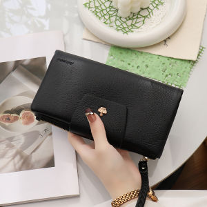 BAORUIFU | Convenient Large Capacity Soft Leather Wallet Handheld Wrist Pouch