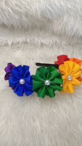 Dj Bowtique SIGNATURE Flower Bow rainbow pastel candy headband girls hair accessories