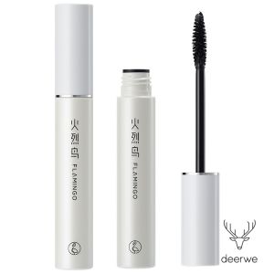 Waterproof and sweat-proof mascara with white brush thick and dense long and fine curled and not prone to smudging