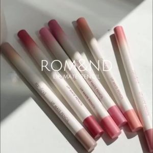 Rom&nd LIP MATE PENCIL Lip Liner 01&06 Lớp Phủ Mịn Màng Dễ Dàng Giữ Ẩm Lâu Dài Mỹ Phẩm Trang Điểm Hàn Quốc