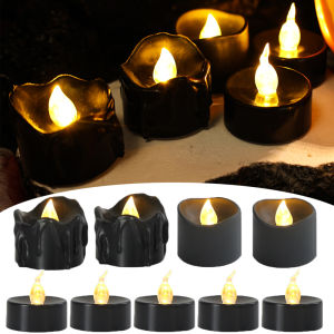 2023 New Creative Flameless LED Candles Tea Light Battery Powered Electronic Night Lamp for Party Festival Halloween Home Decor