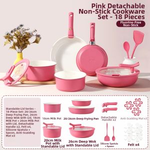 CAROTE | Non-stick Frying Cookware Stainless Steel & Titanium Ceramic