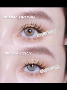 Eyeshare Softlens 1Pasang 14.5MM VIENNA Brown/Gray Normal Softlens Lensa Kontak Bergaya Soflens Murah Lensa Warna