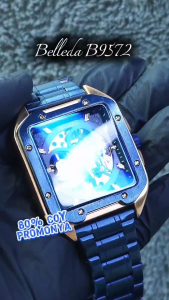 Jam Tangan Pria Belleda 9572 Rantai Automatic Anti Air 50 Meter Luxury Watch