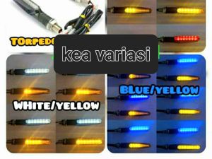 lampu led sein running sen 2 warna senja sen model moge waterproof universal sport