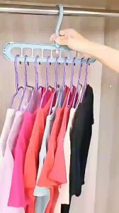 Hanger Gantungan Pakaian Baju 9 Lubang Multifungsi Super Praktis