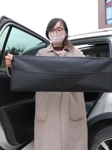 SEAMETAL Magnetic Car Window Sunshade Double Layer Sunshade Full/Semi Shading Car Curtain Front Rear Parasol With Storage Pocket